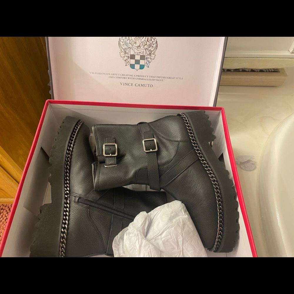 Leather boots